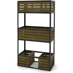 Hecht Hochbeet Beet aus Metall und Holz 150x80x40cm 303250108-HE