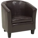 Beliani Sessel Borwick Kunstleder 0 x 0 x 0 cm Braun