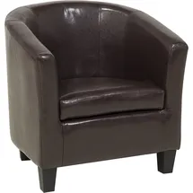 Beliani Sessel Borwick Kunstleder 0 x 0 x 0 cm Braun