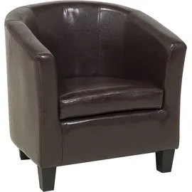 Beliani Sessel Borwick Kunstleder 0 x 0 x 0 cm Braun