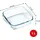 Pyrex PREPWARE Quadratische Glasschale, 20 x 17 cm, 1 l
