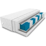 9 Zonen Matratze MED+ Classic 140 x 200 x 19 cm Taschenfederkern | Rollmatratze mit waschbarem Bezug | H3