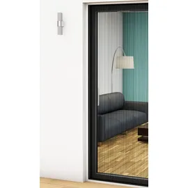 Hecht Alu Plissee Tür Professional 125 x 220 cm anthrazit