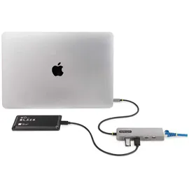 Startech StarTech.com 3-Port USB-C Hub with 2.5 Gigabit Ethernet and 100W Power Delivery Pass-Through, 10Gbps, 2x USB-A/1x USB-C, Mini USB Hub, USB C auf USB