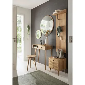 Robas Lund Spiegel 40 cm, ¦ holzfarben ¦ Glas,Aluminium,Holzwerkstoff Ø: 40.0