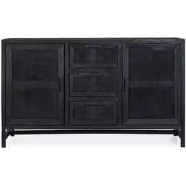 BIZZOTTO Sideboard Weston 150 x 90 x 40 cm Schwarz