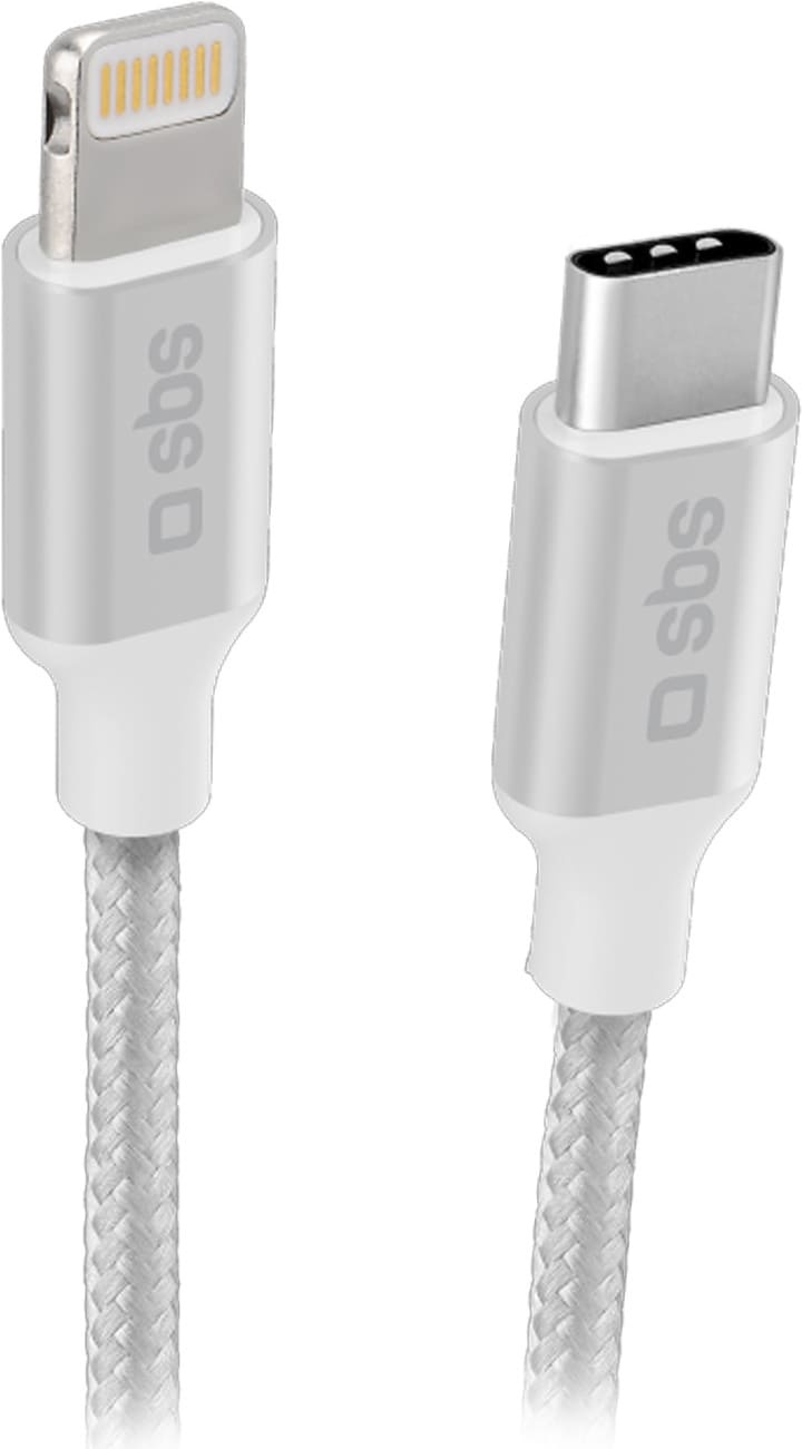 SBS Daten- und Ladekabel USB auf Lightning (1 m), USB Kabel