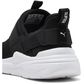 Puma Soft Wired 2 SLIPTECH Kinder Schwarz/Weiß 35