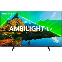 E (A bis G) PHILIPS LED-Fernseher Fernseher schwarz LED Fernseher