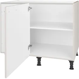 Nobilia Eckunterschrank Flash 100 x 58,3 x 87 cm Grau