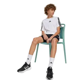 adidas Train Essentials 3-Streifen Jungen T-Shirt white/black 152