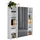 MID.YOU Office Edition Aktenschrank 173 x 186 x 33 cm Weiß/Anthrazit