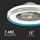 V-Tac LED Deckenventilator 60 cm Deckenventilator Weiß