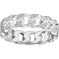 Thomas Sabo TR2500-051-14-54 Ring - Kettenglieder weiße Steine Silber Damen,
