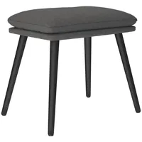 VidaXL Fußhocker Dunkelgrau 45x29,5x35 cm Stoff Vidaxl