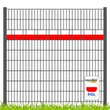 zaunzu Sichtschutzstreifen Fanartikel für Polen Doppelstabmatten Akzentstreifen