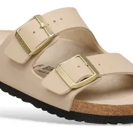 Birkenstock Arizona Birko-Flor schmal triples sandcastle oyster 41