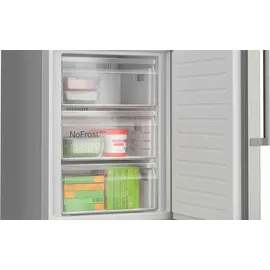 Bosch Serie 6 KGN39AIAU Kühl-Gefrierkombination (363 l, 2030 mm hoch, Edelstahl)