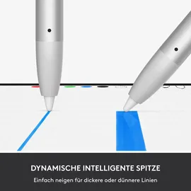 Logitech Crayon USB-C digitaler Zeichenstift für iPad silber