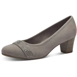Jana Damen Pumps mit Glitzerdetails Vegan, Braun (Stone), 40 EU