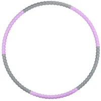 Relaxdays Hula Hoop Reifen, Erwachsene, Grau,Lila