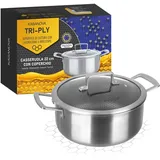 KASANOVA Dreilagiger Bräter 22 cm rund