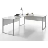 bega office LUX mit Kabeldurchlass, rechts/links montierbar, 223x170 cm grau