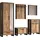 Home Affaire Elda Garderoben-Set 249 x 195 x 39 cm Schwarz