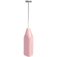 Paris Hilton Milchaufschäumer aus Edelstahl und Kunststoff – Kompakt, leistungsstark & ideal für unterwegs, inkl. 2 AA Batterien, 20x3,8x2,8cm, Pink