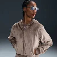 Nike Sportswear Chill Knit Loose Velour Full-Zip Hoodie