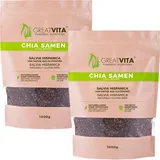 GreatVita Premium Chia Samen 2x 1000g | Vorteilspack Chia-Samen aus Südamerika