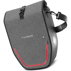 ELONEO Fahrradtaschen, wasserdicht mit LED, 20L, Grau