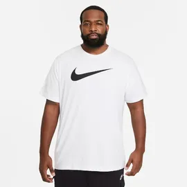 Nike Sportswear Swoosh Kurzarm-T-Shirt White / Black XL Regular