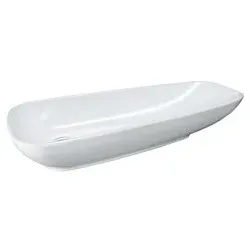 LAUFEN Palomba Waschtisch Schale 8168014001121 90x42cm, asymmetrisch, ohne Überlauf und Hahnloch