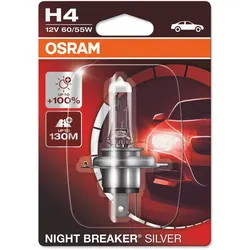 OSRAM Night Breaker Birne Silber H4 12V/60/55 - X1, silber