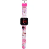 Accutime Barbie 38 mm Digitalgehäuse rosa Armband Uhr