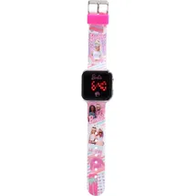 Accutime Barbie 38 mm Digitalgehäuse rosa Armband Uhr