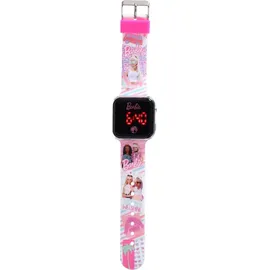 Accutime Barbie 38 mm Digitalgehäuse rosa Armband Uhr