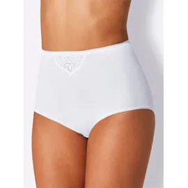 SCHIESSER Damen Taillenslip Maxi, 2er Pack Gr. 44, weiß 100)