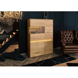 Massivmoebel24 Highboard 103 x 152 x 44 cm Beige
