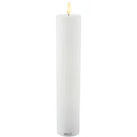 Sirius Sille LED Echtwachskerze 25 cm weiß