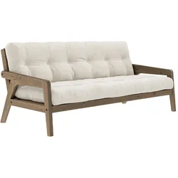 Karup Design - Grab Sofa, Kiefer carobbraun / elfenbein (510)