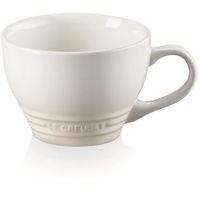 Le Creuset Große Cappuccino Tasse aus Steinzeug, 400 ml, Meringue,