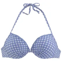 Buffalo Push-Up-Bikini-Top Karo Blau 40 Cup C