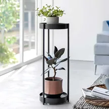 Yamazaki Tower Pflanzen-Ständer Beistelltisch Metall schwarz