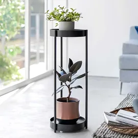 Yamazaki Tower Pflanzen-Ständer Beistelltisch Metall schwarz