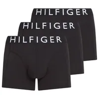 Tommy Hilfiger Underwear Trunk mit Kontrast-Logo-Taillenbund (3-St) aus Stretch-Baumwolle, normale Leibhöhe schwarz XL (54)
