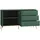 Feldmann-Wohnen Sideboard 160 x 85 x 40 cm Dunkelgrün / Gold