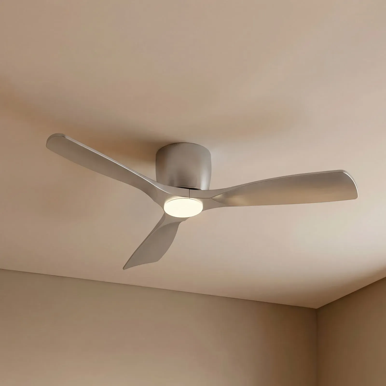 Moneno Smart LED Deckenventilator, silber, DC, dimmbar, CCT - Lucande Lucande, Moneno, dimmbar, Metallisch, für Wohnzimmer, Metall, Modern - 21