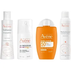 Avène Set: Sanfte Reinigung, Pflege & hoher Sonnenschutz